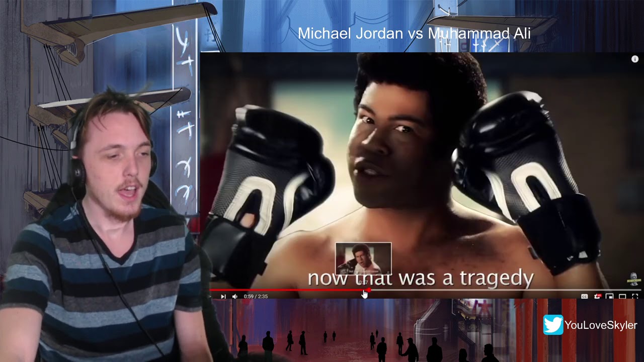 Michael Jordan vs Muhammad Ali Epic Rap Battles of History (Reaction)