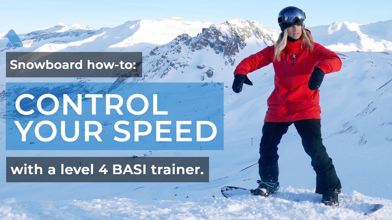 Snowboarding How-To: Control your speed on a snowboard
