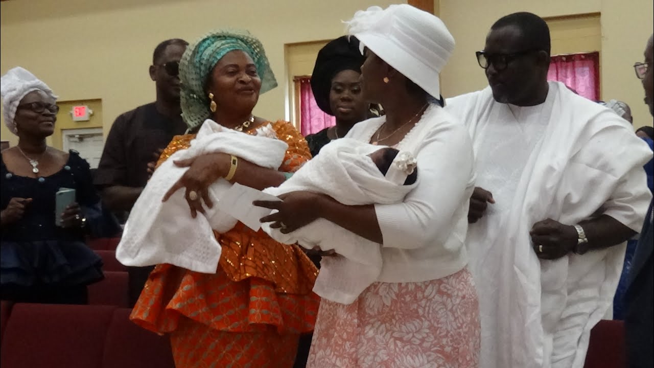 Twins baby dedication at RCCG Fountain of Life GA