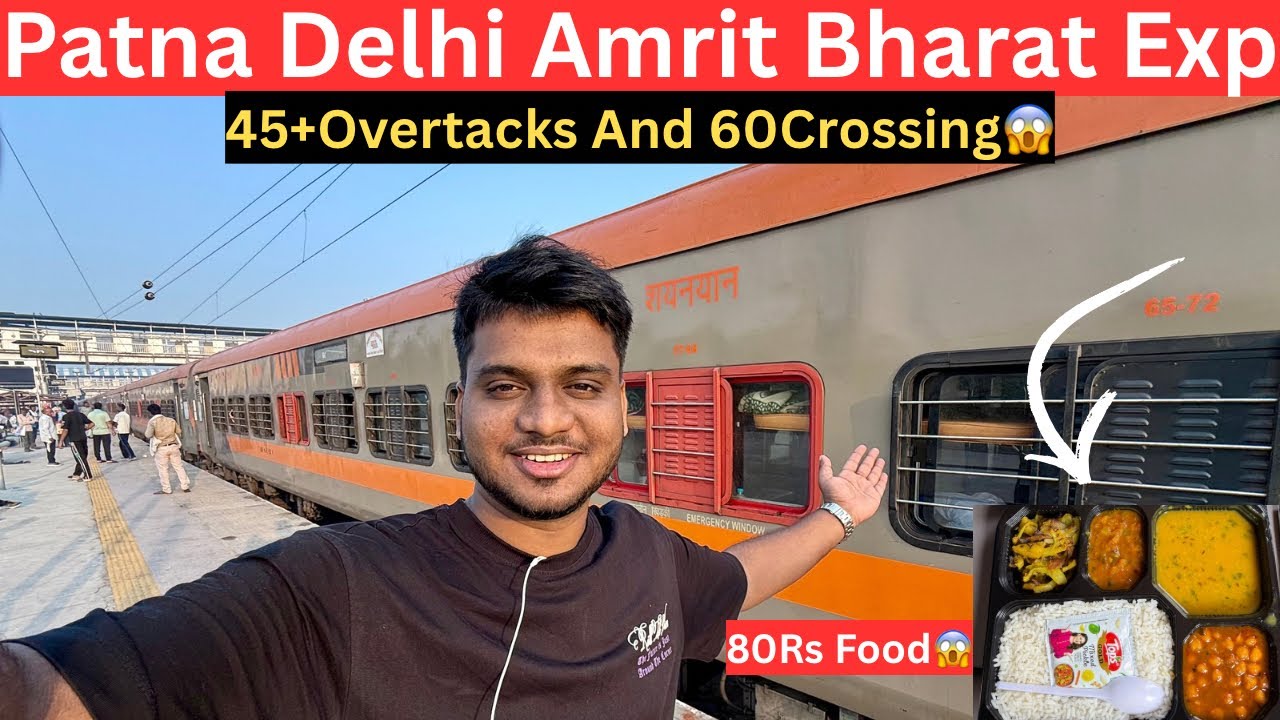 *आम जानता की राजधानी एक्सप्रेस* Rajendar Nagar  New Delhi Amrit Bharat Exp Train Journey 