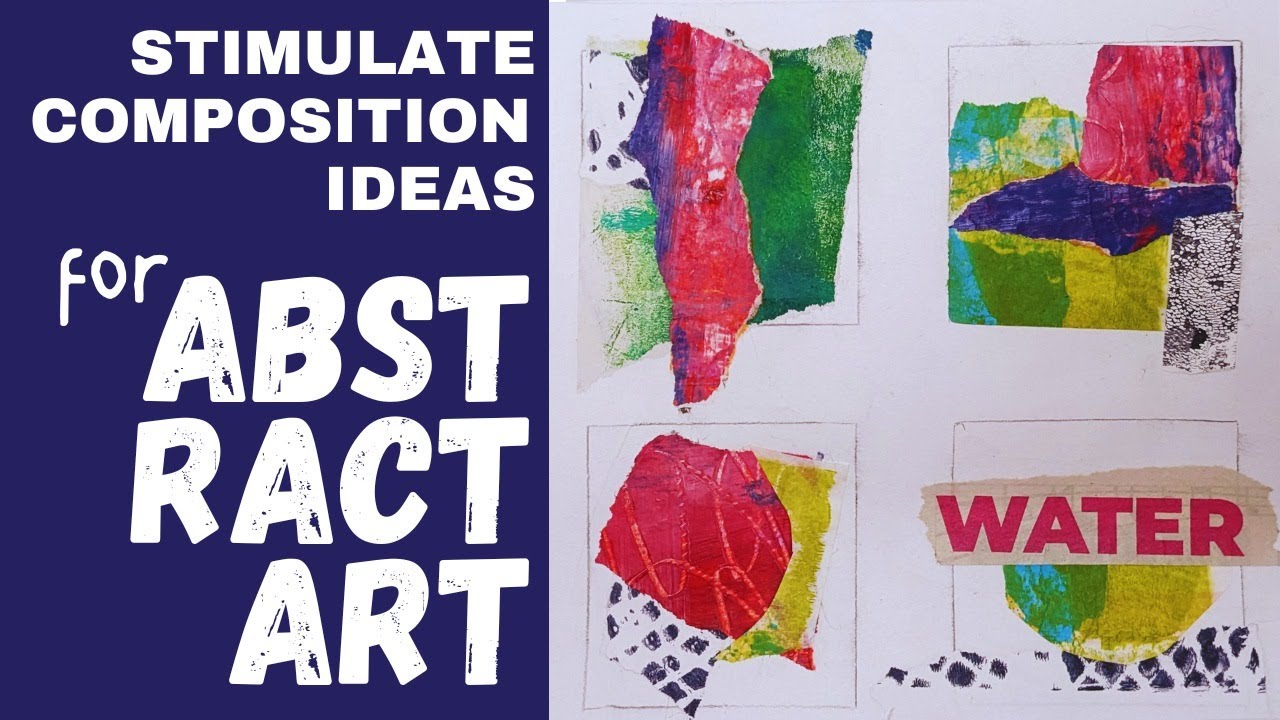 Stimulate Abstract Art Composition Ideas With This Easy Collage Exercise #abstractart #arttutorial