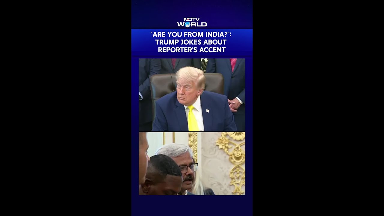 &laquo;Вы из Индии?&raquo;: Трамп подшутил над акцентом репортера перед тем, как похвалить торговую сделку ме...