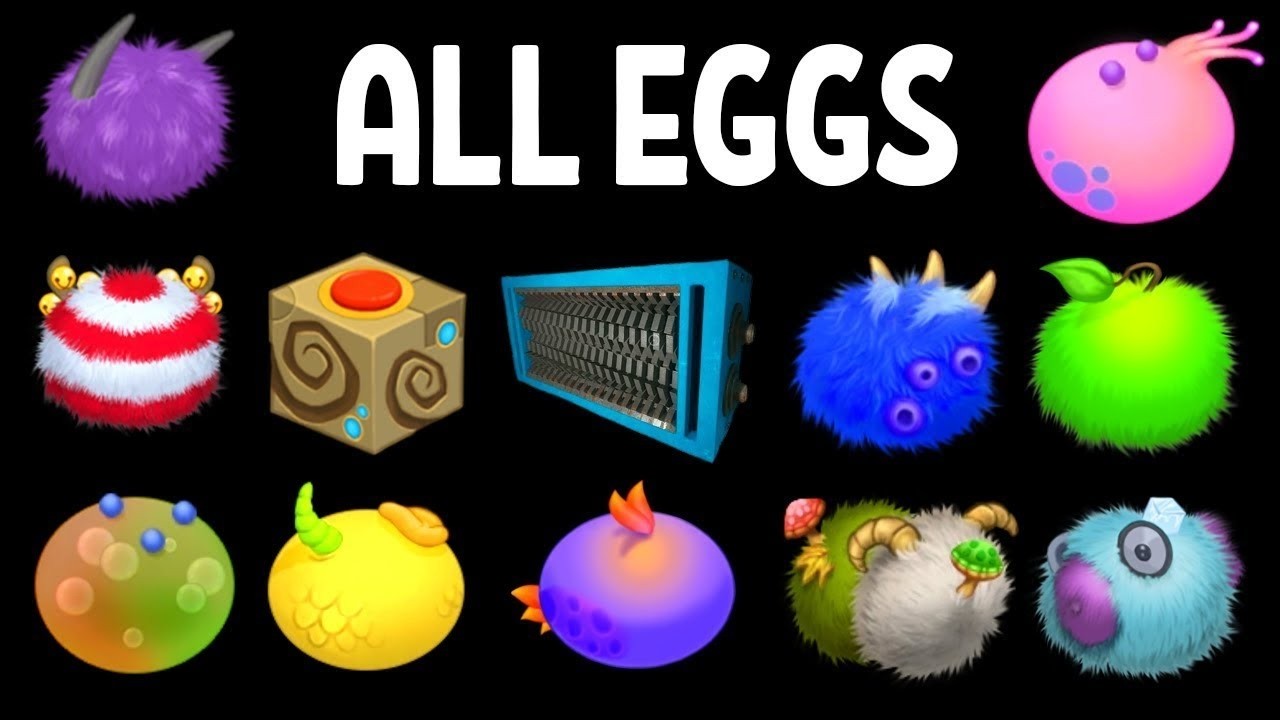 All Eggs - My Singing Monsters Air Island (Sound and Animation)