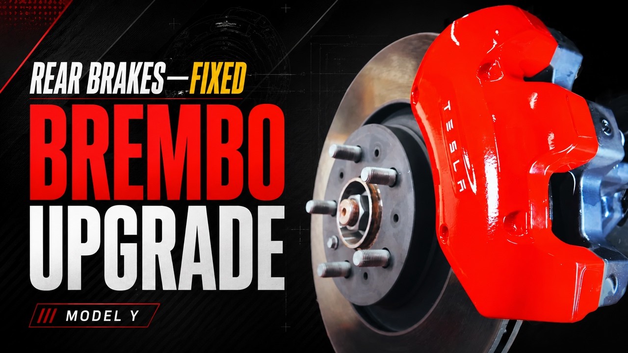 Bye Mando, hello Brembo Model Y rear caliper upgrade