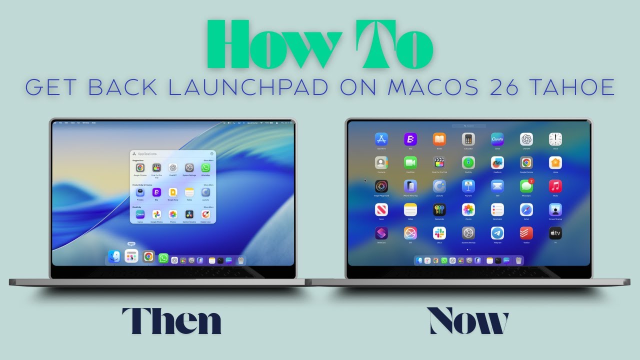 How to Get back Launchpad on Mac in macOS Tahoe 26