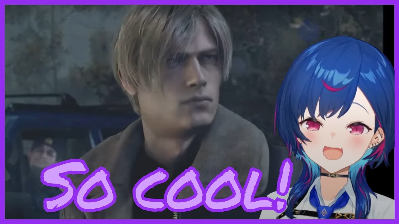 Чигуса не может перестать фанатеть от Леона в Resident Evil 4 Remake [Nijisanji]