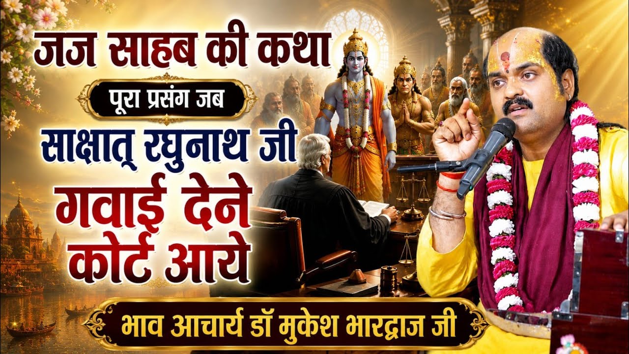 जब भक्त के लिए भगवान कोर्ट में गवाही देने पहुंचे || पूरा प्रसंग || Acharya Mukesh Bhardwaj