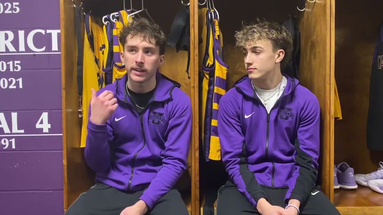 Unioto's Blake Fitch and Jack Welch talk after their comeback victory over Zane Trace