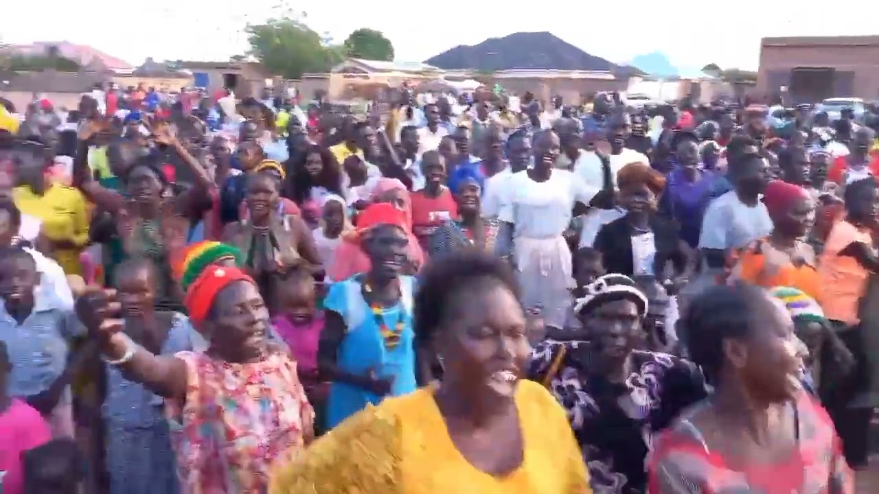 Mading Aweil are very happy in Aweil Town