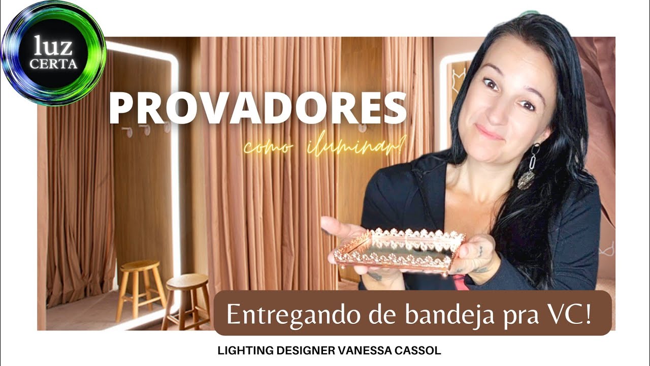 Iluminação para PROVADOR DE ROUPAS - De bandeja pra vc!