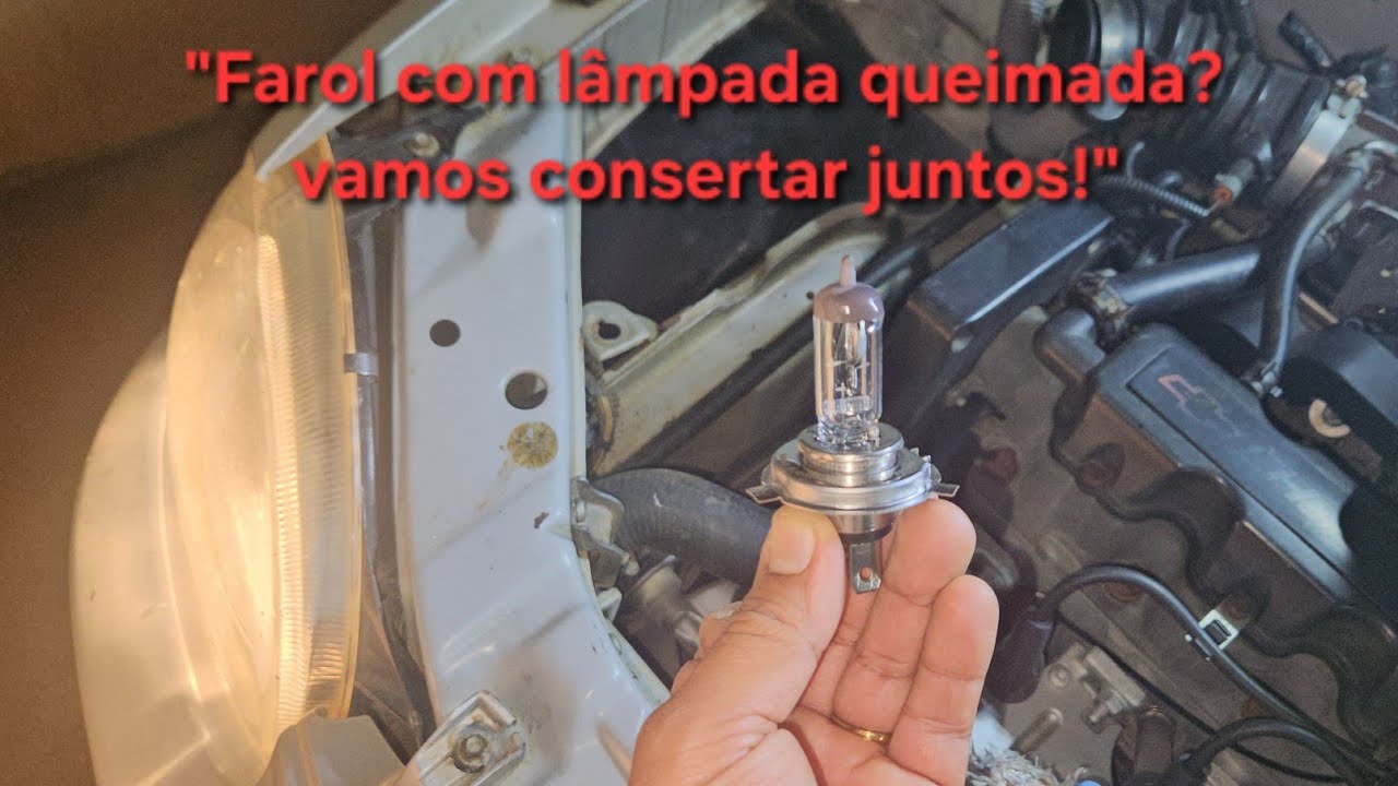 Troca da lâmpada queimada do farol ,multa de  R$ 130,16 e 4 pontos na CNH.