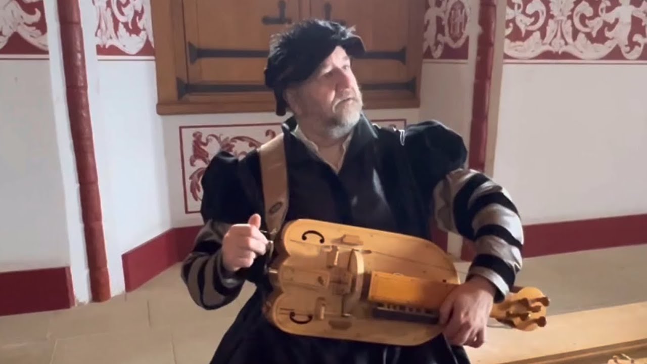 Playing the Hurdy Gurdy - Shown by a Scottish Native Highlander #scotland #music
