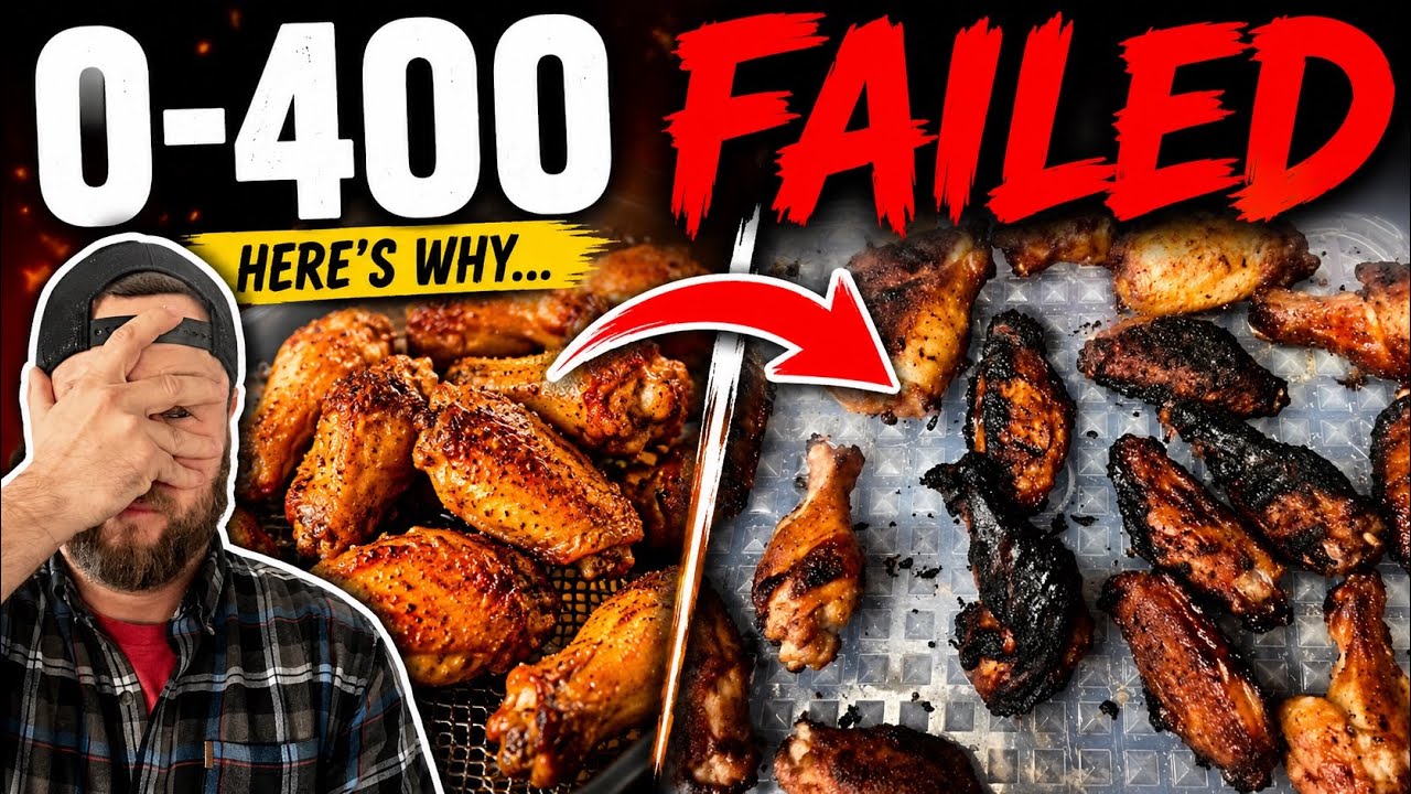 0-400 Smoked Chicken Wings | NOT good!!!