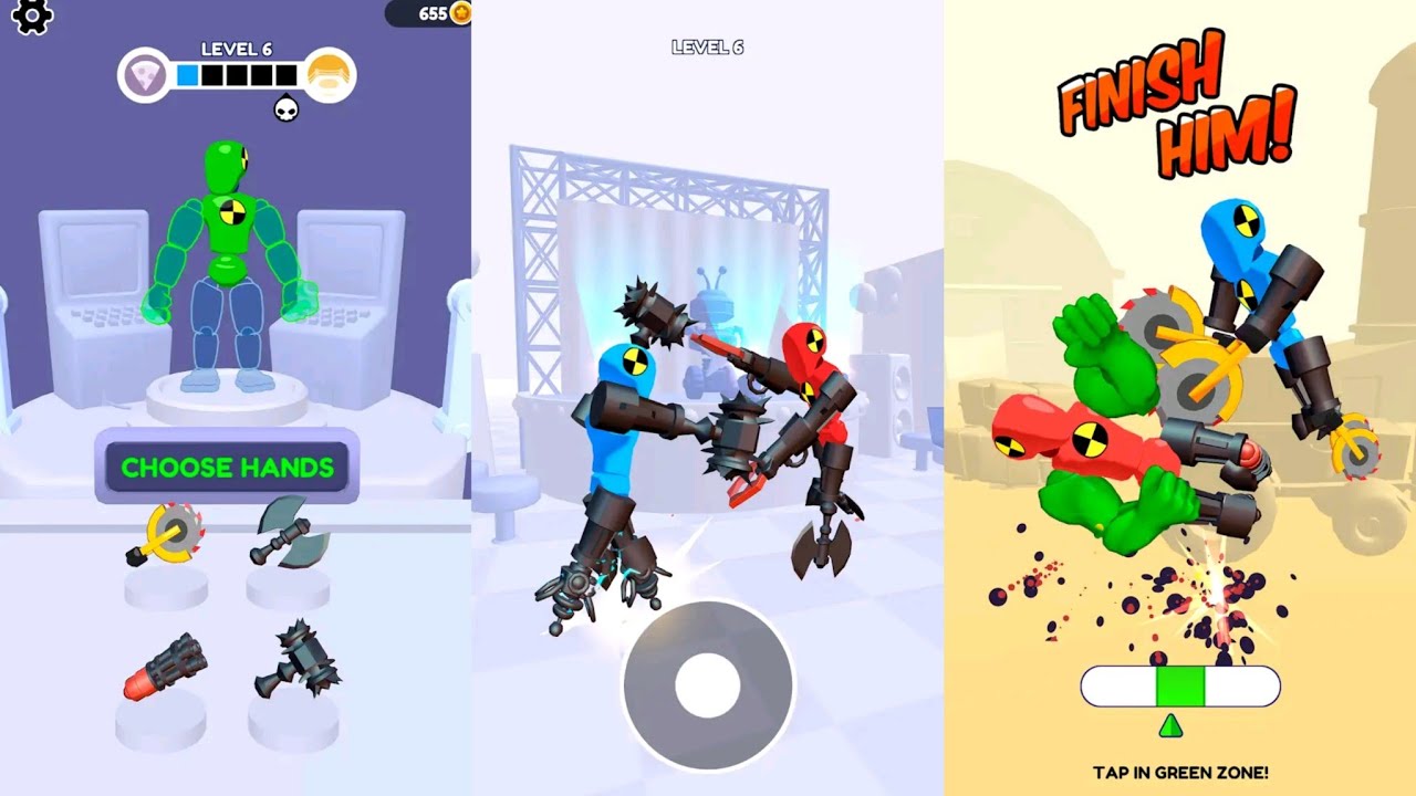 Merge Ragdoll Fighting - Gameplay (by CASUAL AZUR GAMES)