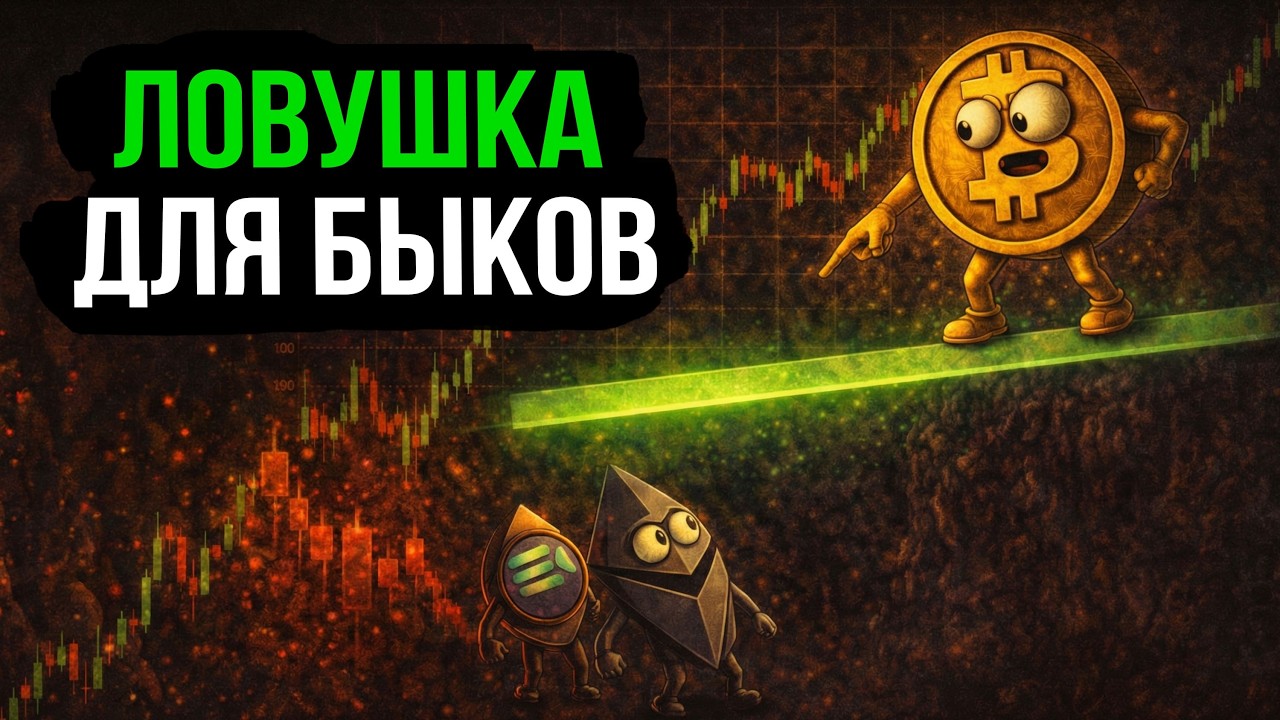 БИТКОИН: Ловушка для быков? Почему сейчас опасно покупать? Срочный разбор