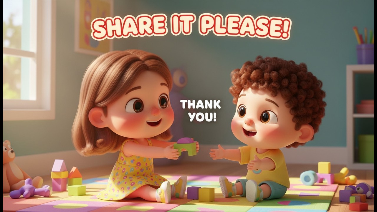 I Want That | Share It Please – Nursery Rhyme, Toddler Learning, Sharing Skills, and Playful