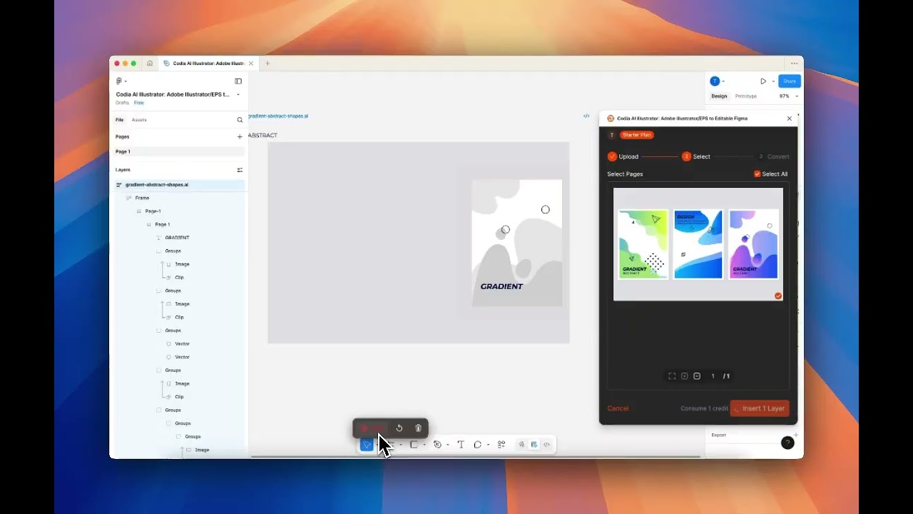 Codia AI Illustrator: Adobe Illustrator/EPS to Editable Figma!