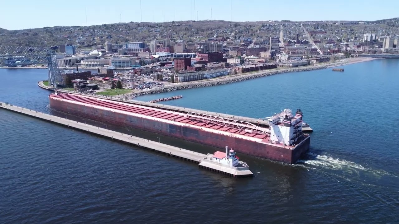 Walter J McCarthy coming into Duluth