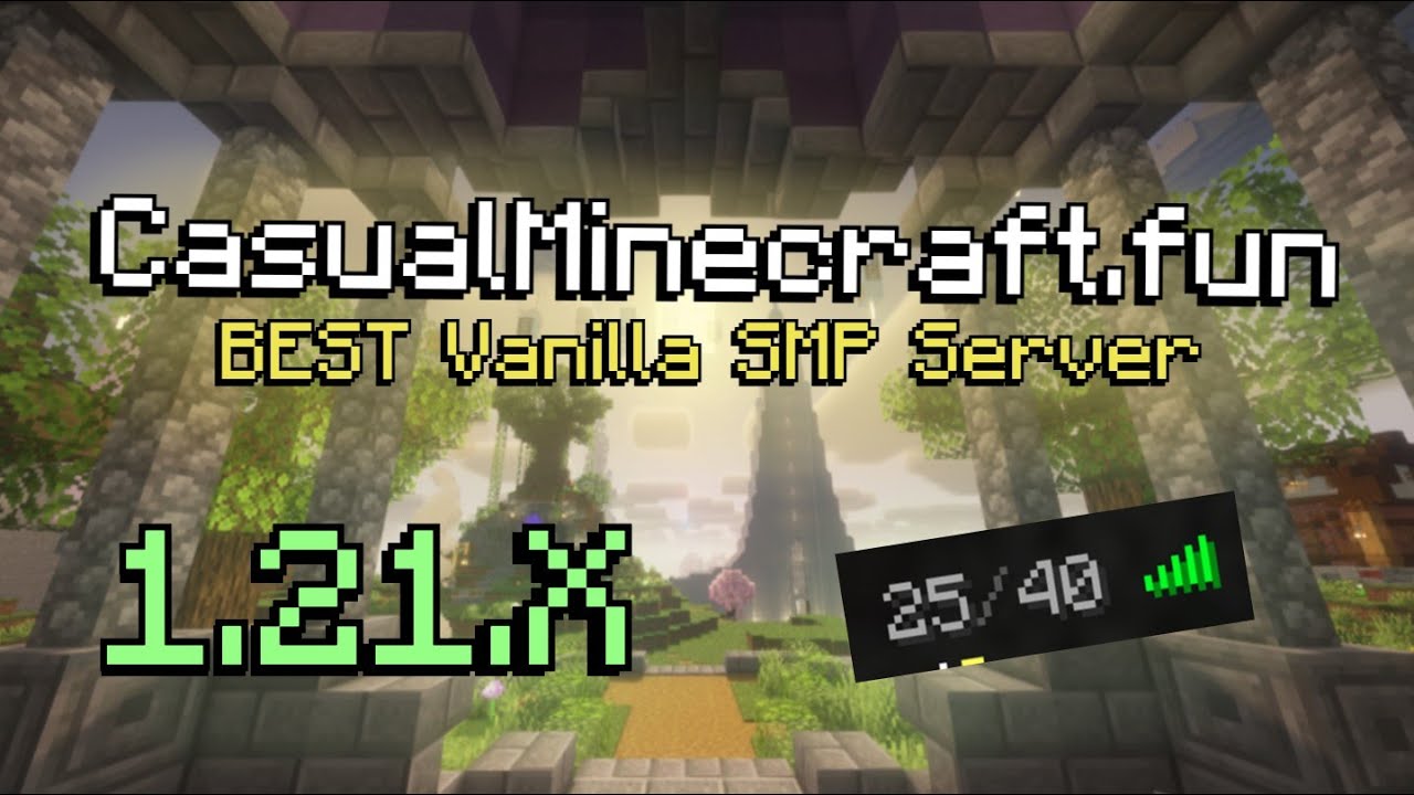 Best Vanilla SMP Server to Join | No Whitelist | Crossplay (Bedrock + Java) | CasualMinecraft.fun