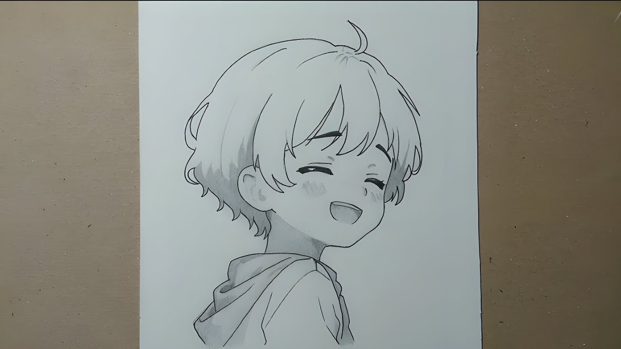 How to draw cute anime boy step by step | Anime boy
