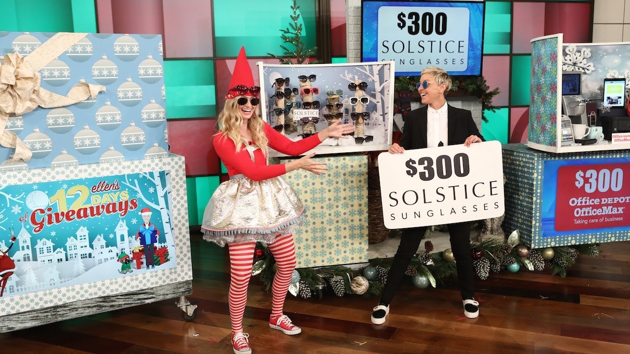 Ellen Celebrates Day 2 of 12 Days of Giveaways!