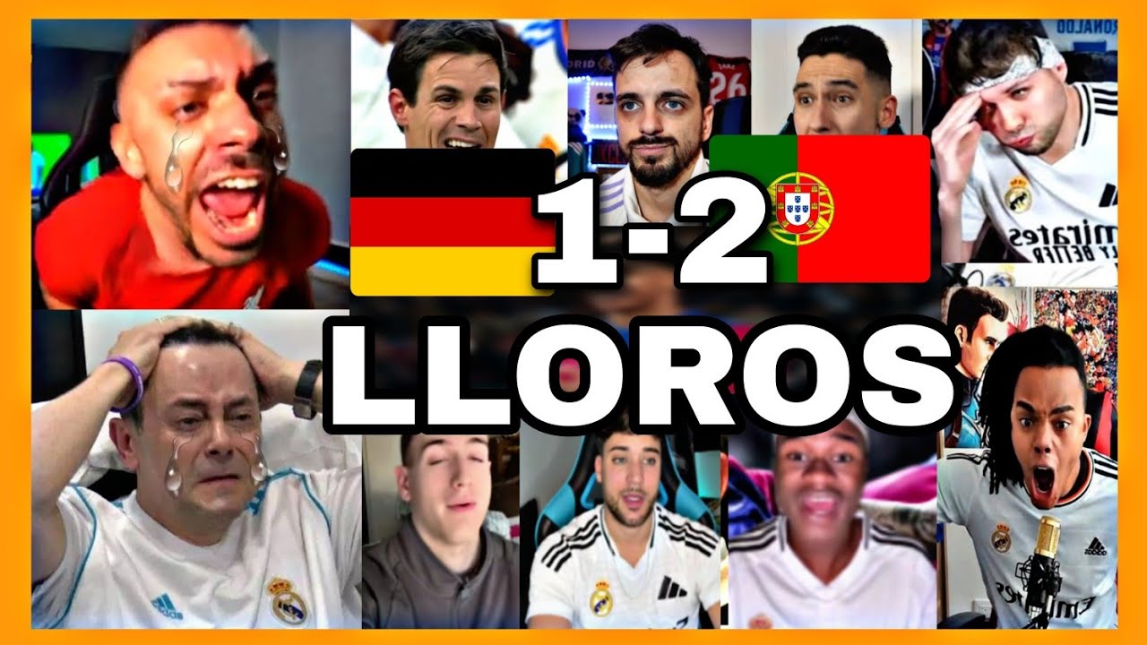 MEJORES REACCIONES y LLOROS MADRIDISTAS CULÉS al ALEMANIA 1-2 PORTUGAL