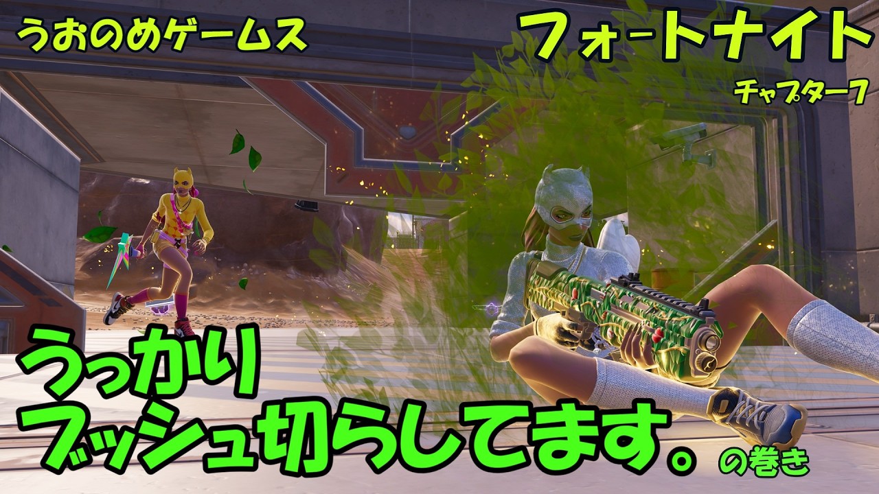 【フォートナイト】うっかりブッシュ切らしてます。 の巻き [ﾃﾞｭｵ]