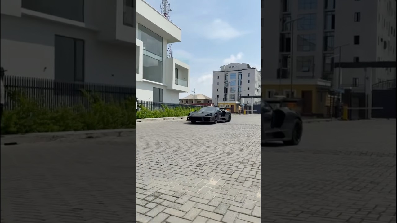 Burna boy 1 of 15 full exposed Carbon McLaren senna in Lagos island 😳🙌