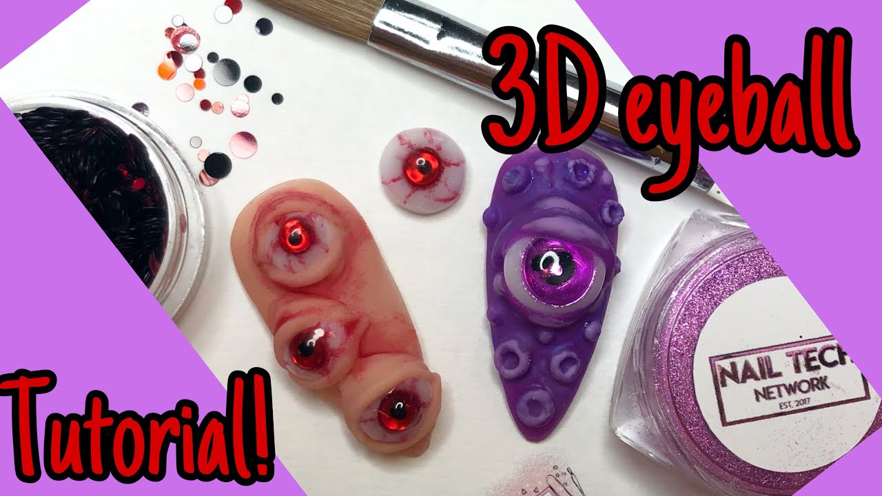 How to make 3D acrylic eyeball nail art charms!!!