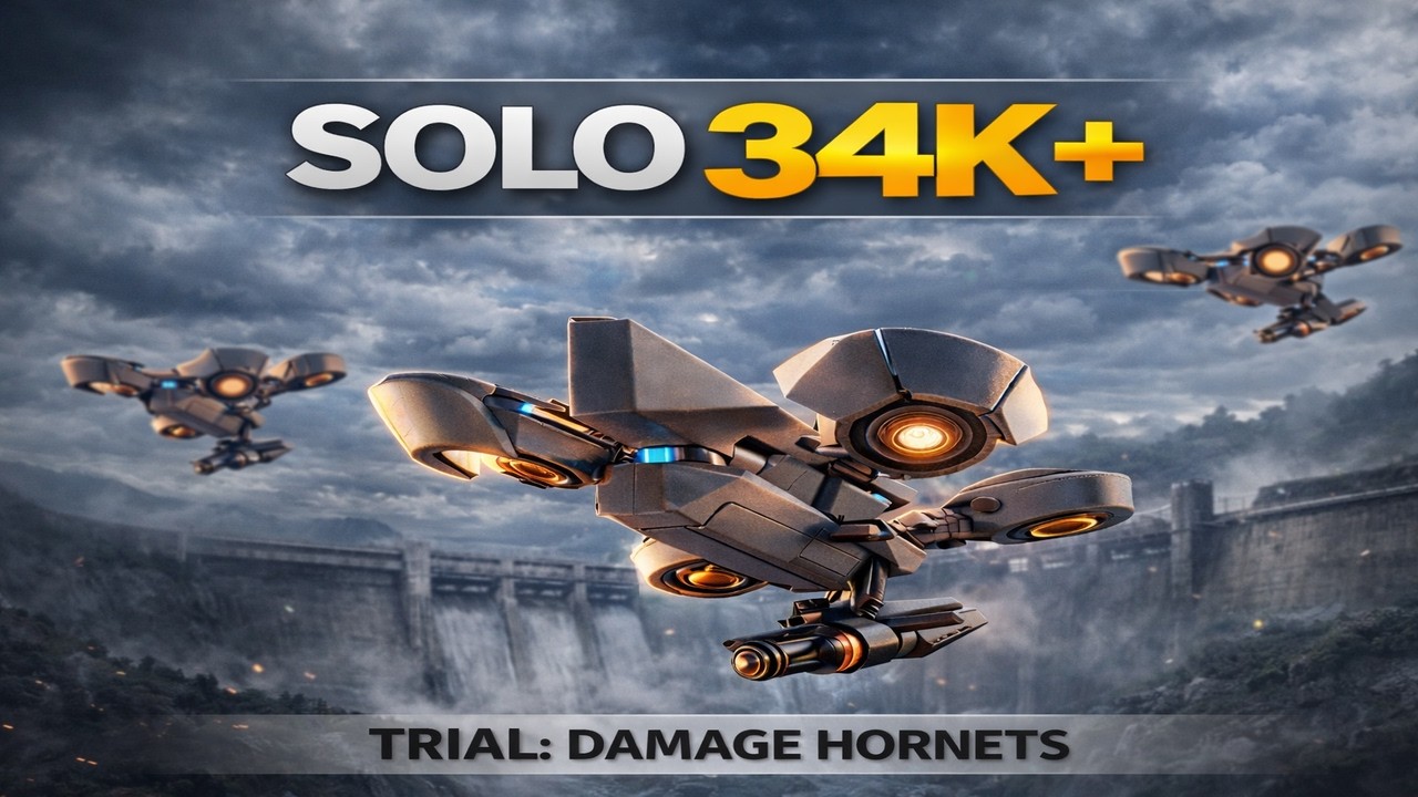 Solo Damage Hornets 34K+ &ndash; TOP 1000 Cantina Legend | ARC Raiders Weekly Trials (S3-W3)