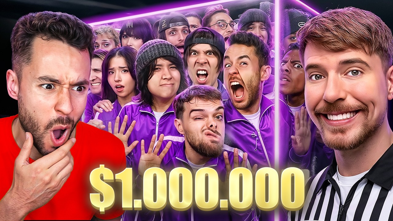 Reaccionando a 50 Streamers por $1.000.000 de MrBeast - TheGrefg