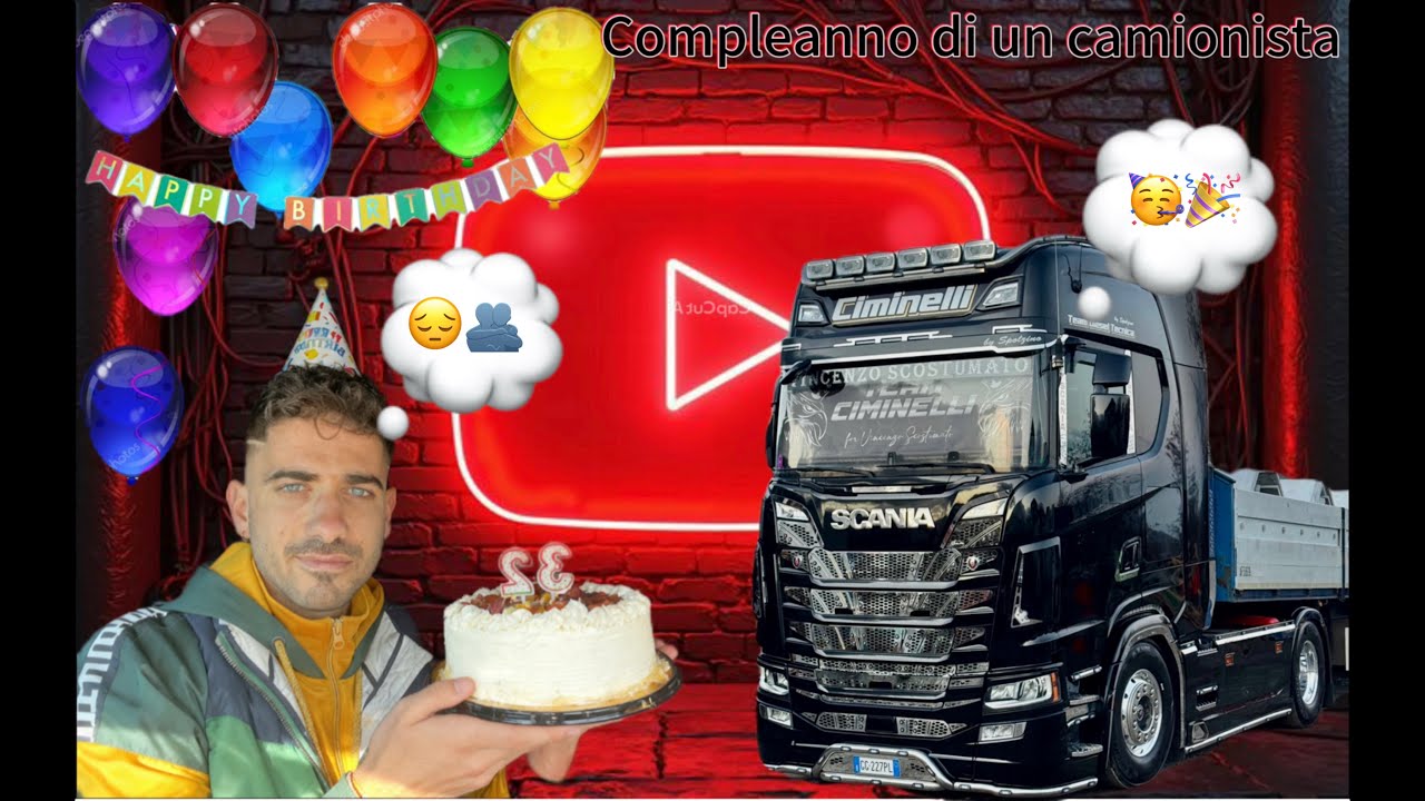 Compleanno solitario di un camionista 🎂🚛