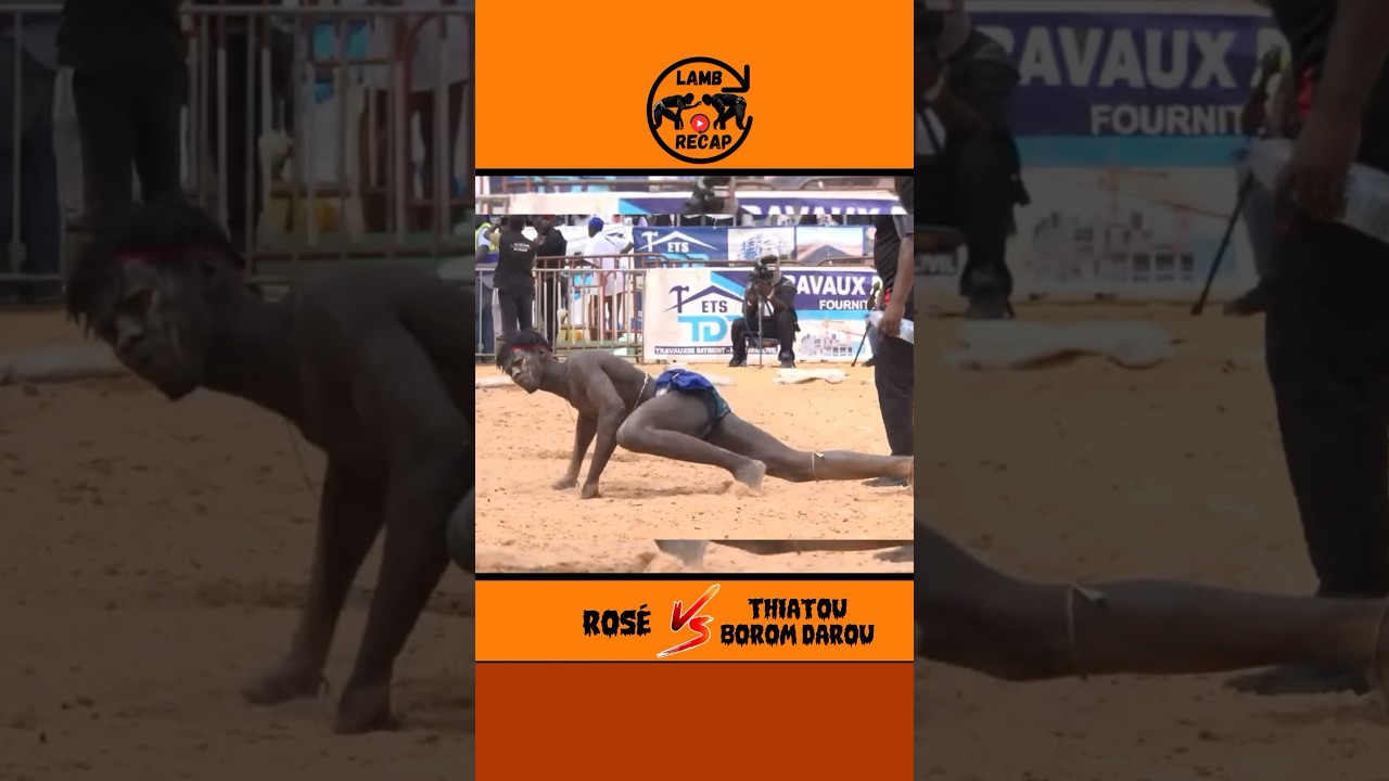Ros&eacute; le frere de Lac Rose Vs Thiatou Borom Darou #luttes&eacute;n&eacute;galaise #lamb #ros&eacute; #lacrose #senegal