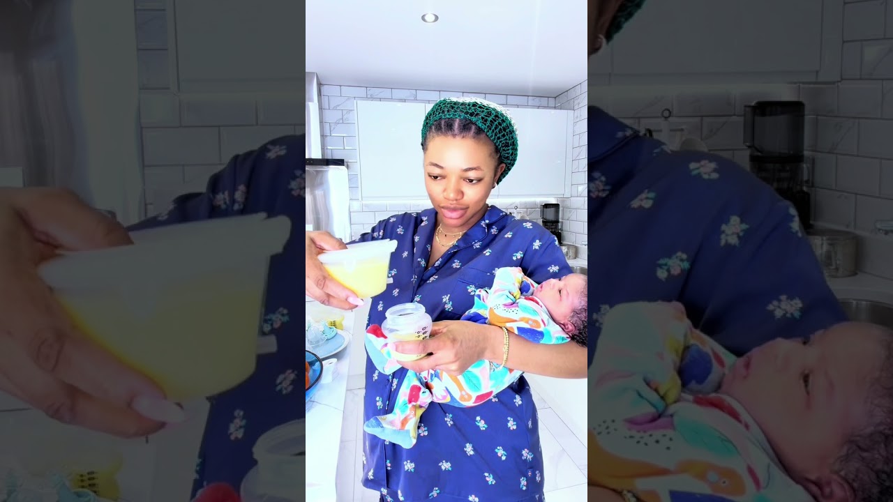 Mum life with my newborn baby Kamso 🥰 Pump, pour, freeze 🥶… stocking up that liquid gold  🍼👶🏽🌸