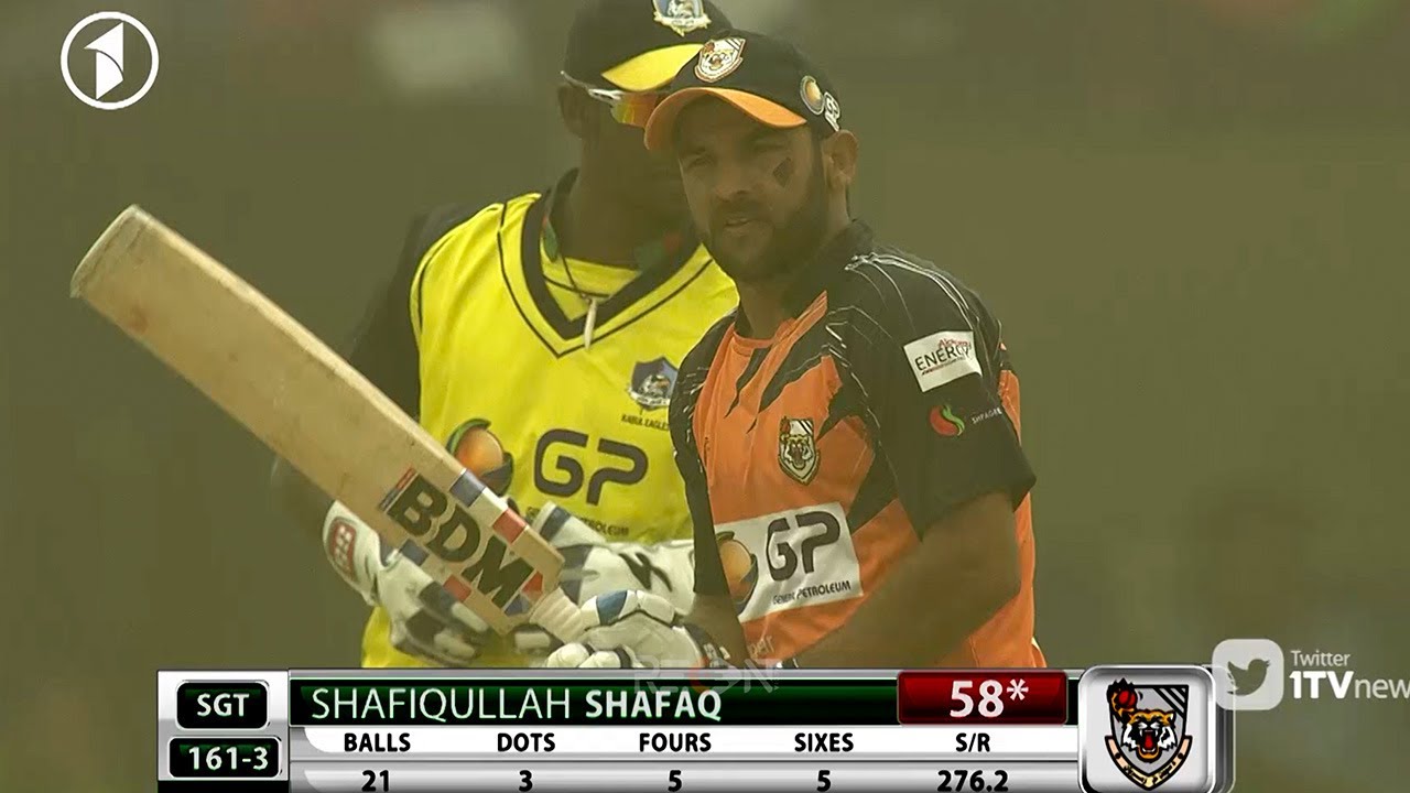 Shafiqullah Shaq amazing batting in Shpageeza 2017
