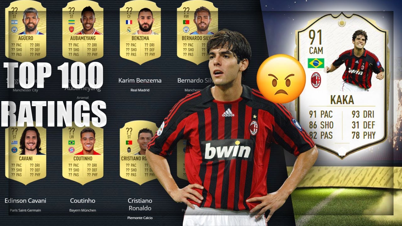 KAKA ABSOLUTELY ROBBED!! FIFA 20 TOP 100 RATINGS