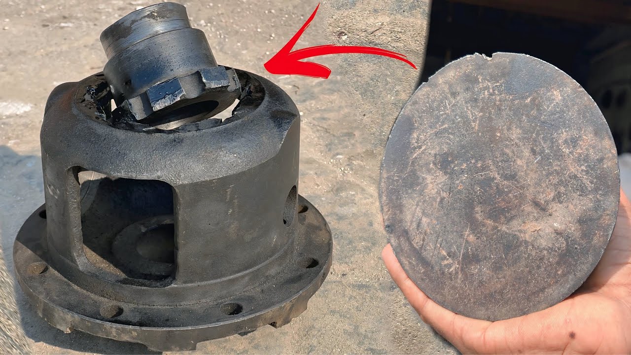 The Ultimate Repair Solution! Fixing a Broken Tractor Differential Gear by Iron Plate