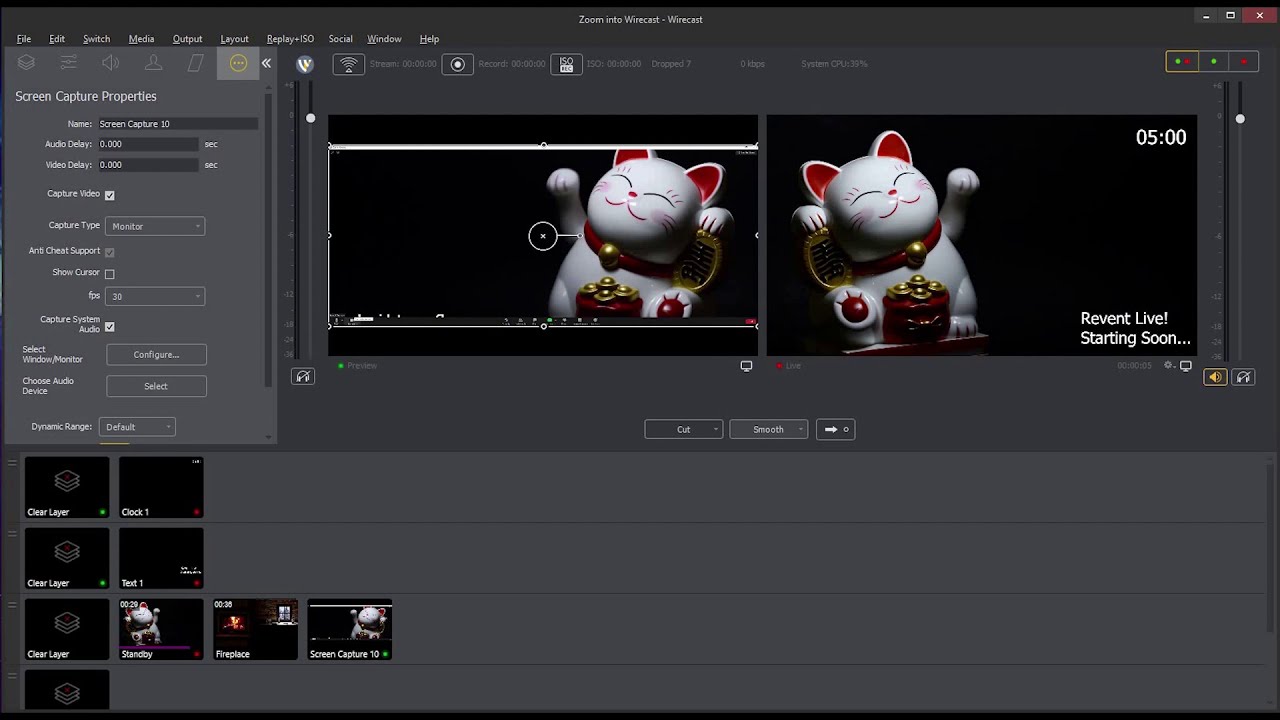 How to input Zoom into Wirecast