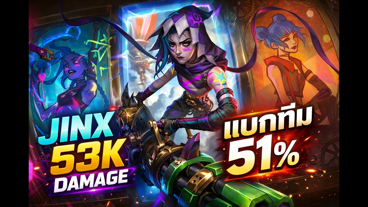 Jinx สกิลใหม่ เพื่อนหลุด สองแบกสุด
