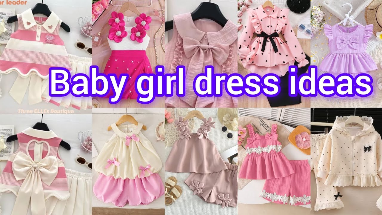 Little girl dress ideas,baby girl frock collection, homemade designer looking frock#frock#fashion 