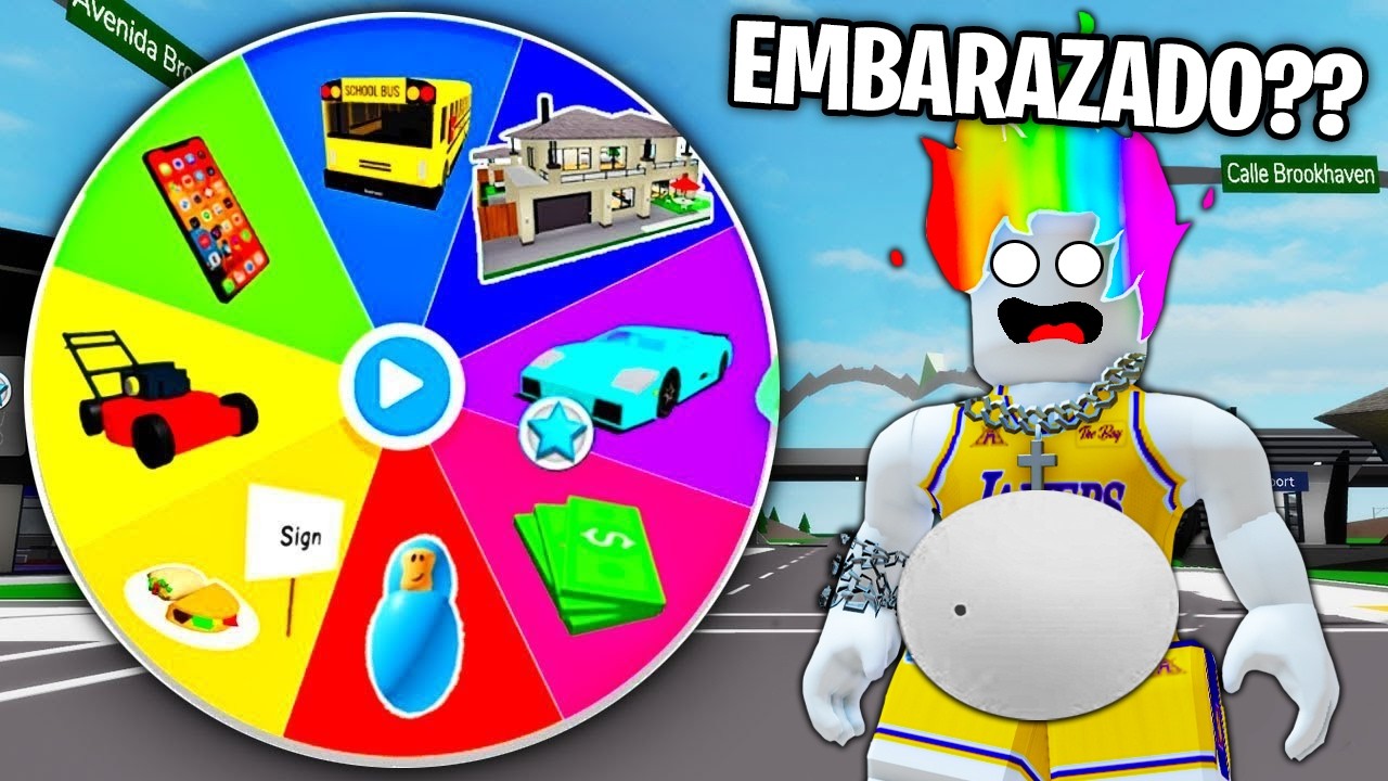 Brookhaven PERO ME CONVIERTO EN LO QUE SALGA EN LA RULETA EXTREMO en ROBLOX 😱🔥