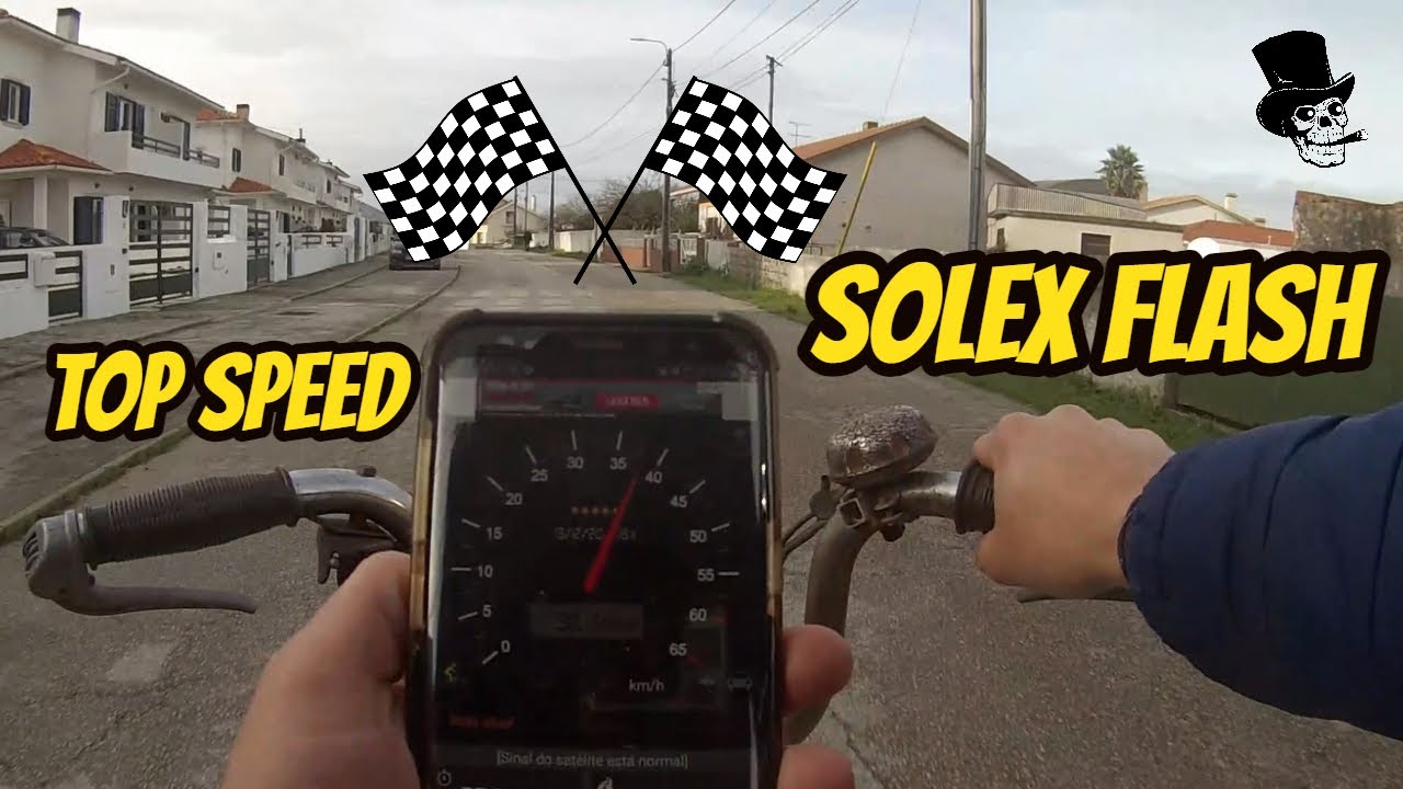 Ride Old moped Solex Flash Top Speed