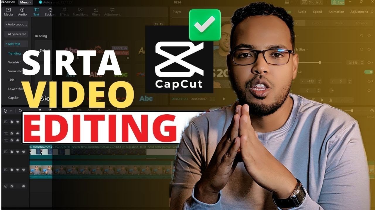 Sida loo edit gareeyo muuqaal TikTok | Video Editing Somali