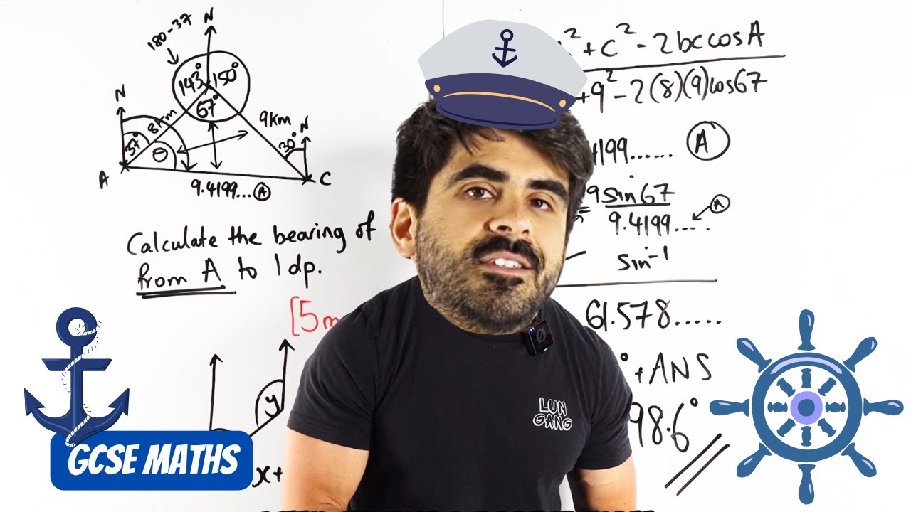 Bearings Explained In 9 MINUTES | GCSE Maths