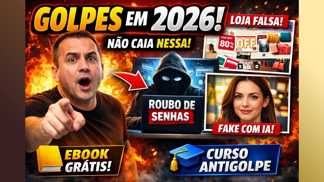 GOLPES na internet que estão explodindo em 2026