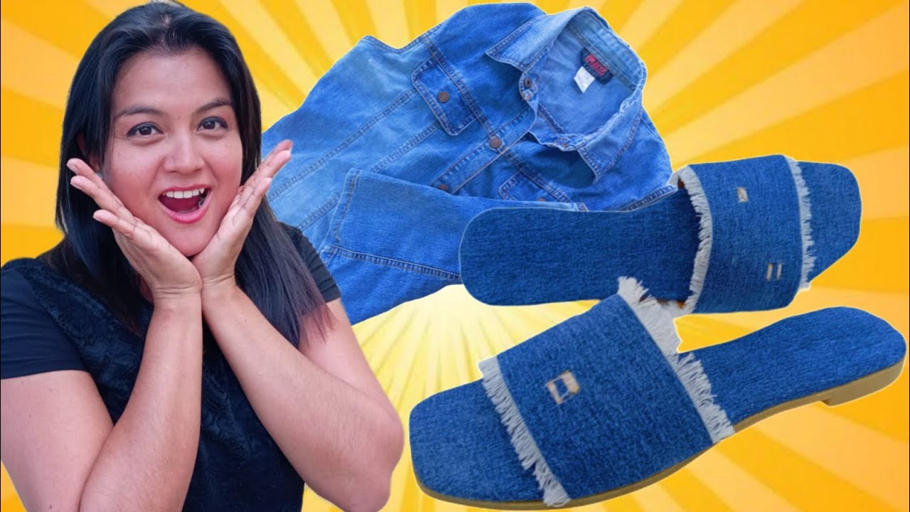 RECICLANDO para HACER estas SANDALIAS de JEANS ♻️  