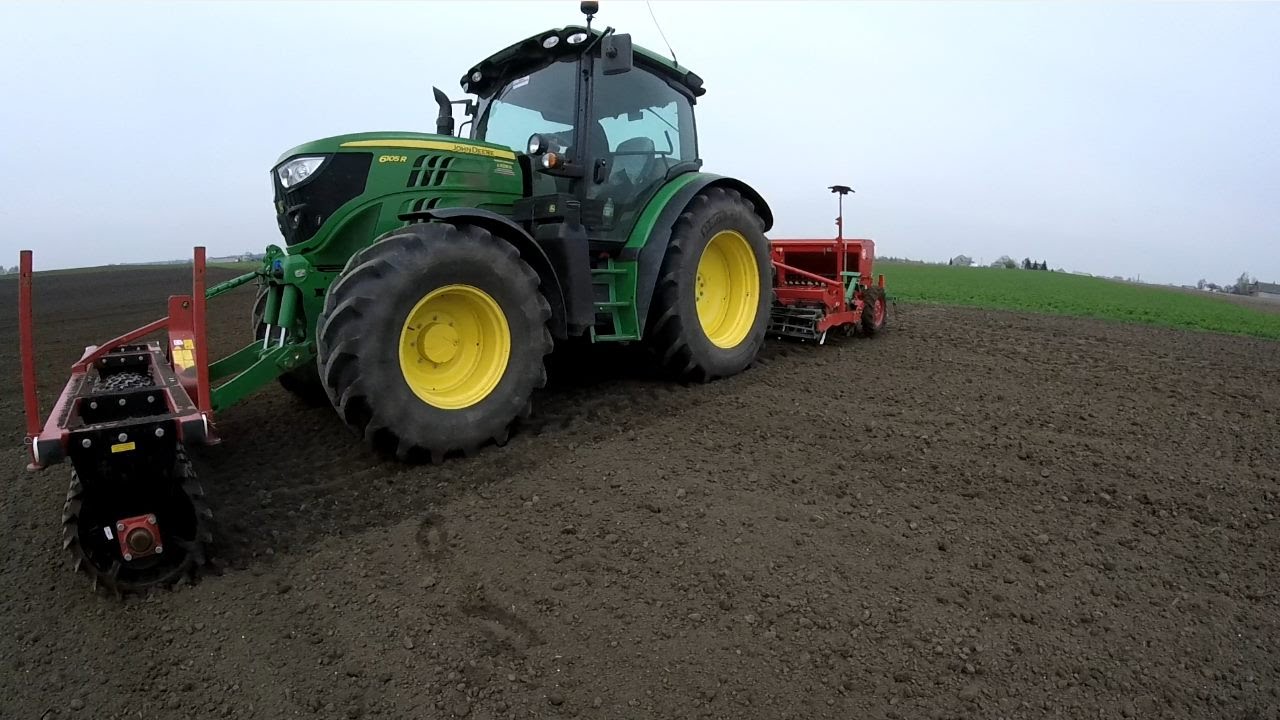 Podwórkowy Vlog #13(Film) Siew mieszanki z John Deere 6105R & UniaFamarol