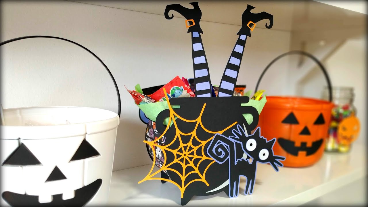DIY/Tutorial dulcero original para Halloween con la Silhouette. Candy pack for halloween.