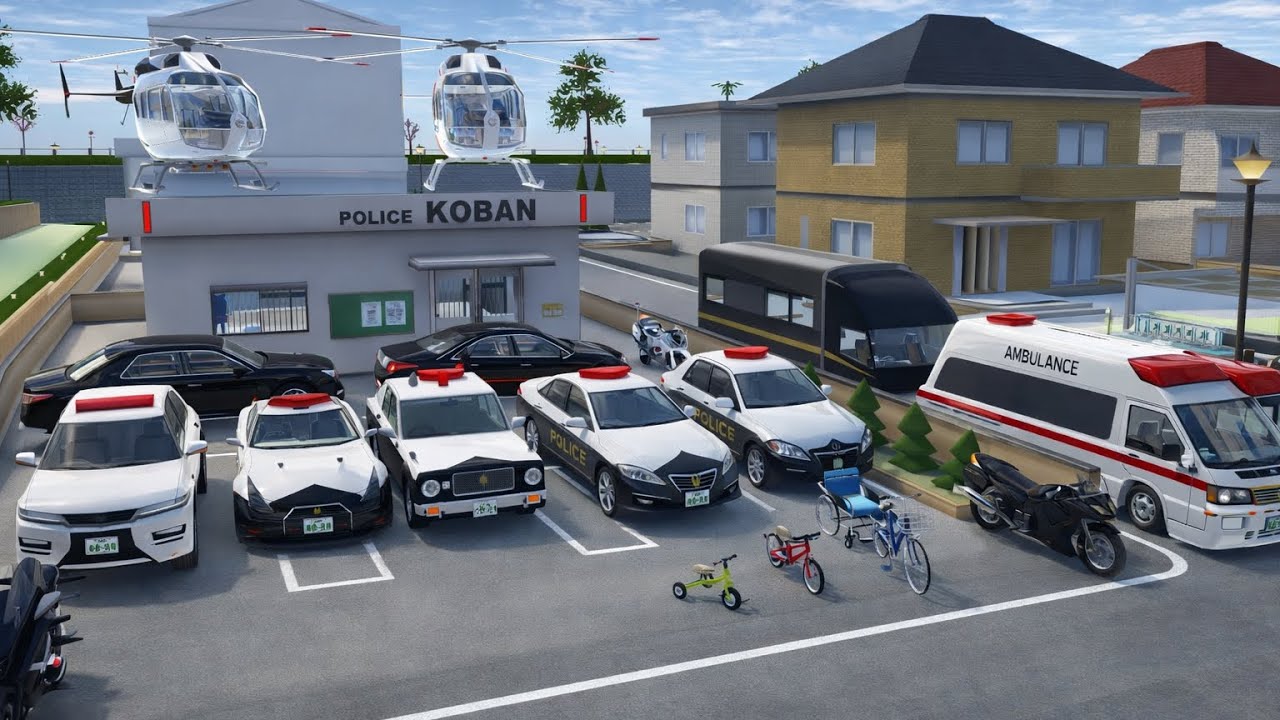 	🚔 Real Police Life in Sakura School Simulator 😳 Full Mission Gameplay All 3D police cars action 