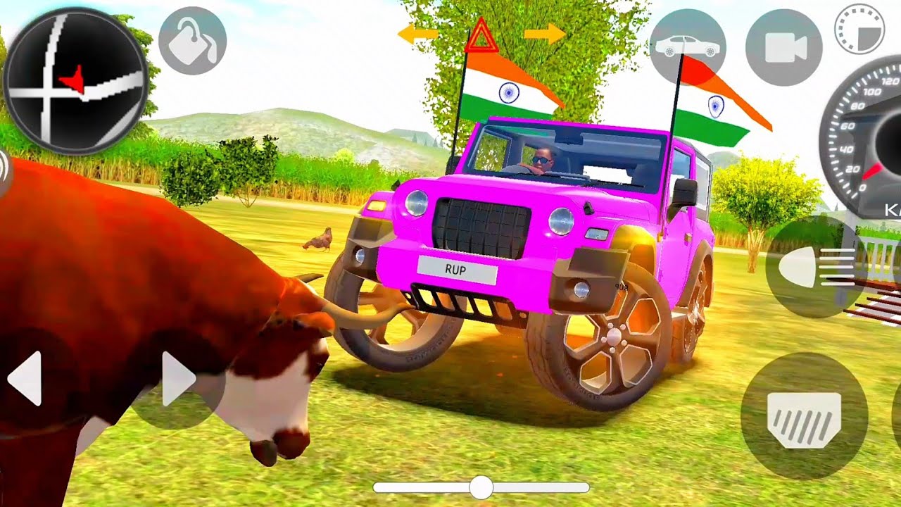 Modified Mahindra Thar😈Games:Indian Pink Thar (Gadi Wala Games) Car Game Android Game #2025 #prt21